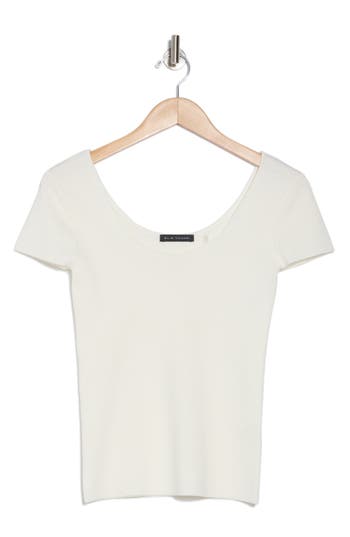 Shop Elie Tahari Sweetheart Ribbed T-shirt