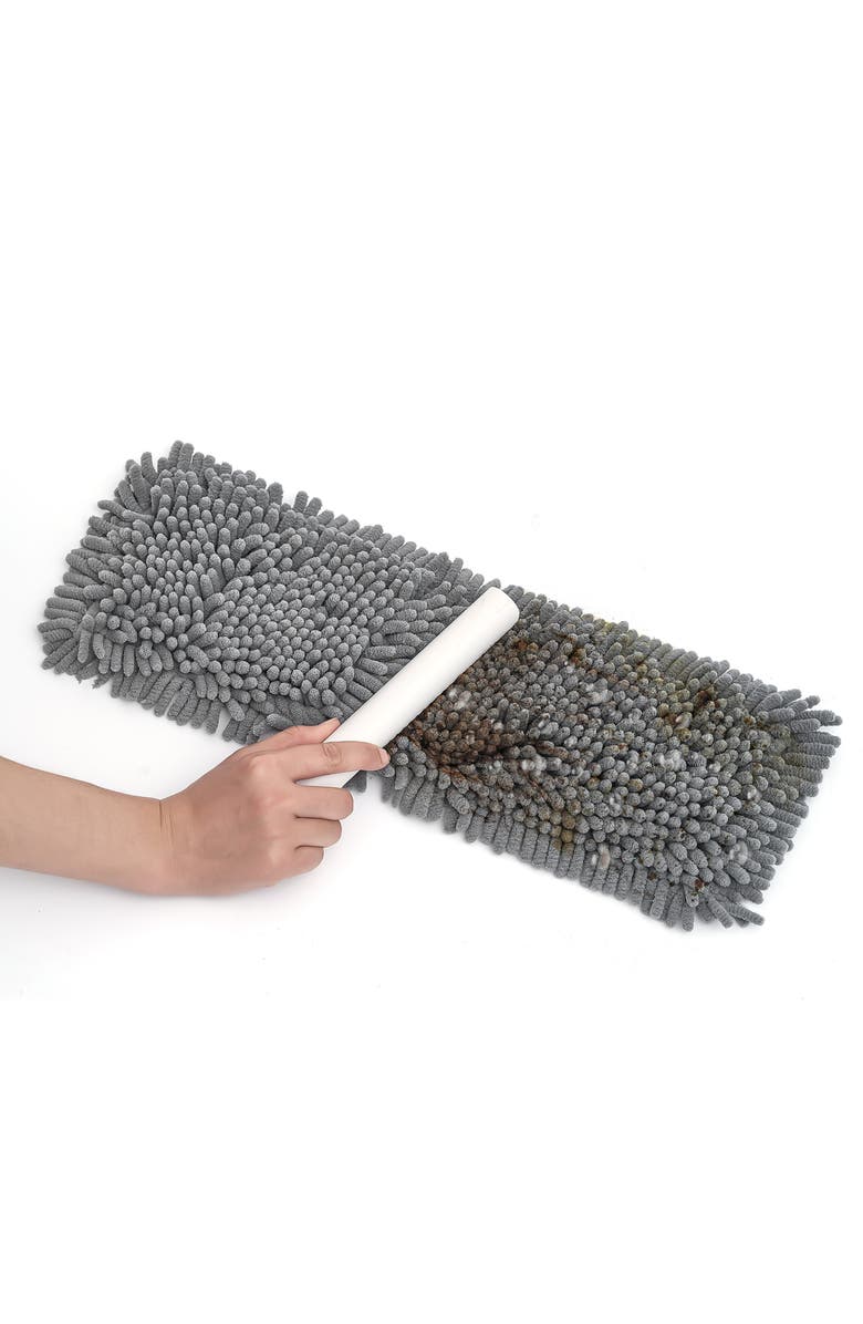 TRUE AND TIDY Heavy Duty Wet & Dry Sweeper Mop, Alternate, color, Silver/ Gray