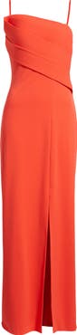 Vince Camuto Drape Neckline Sleeveless Gown