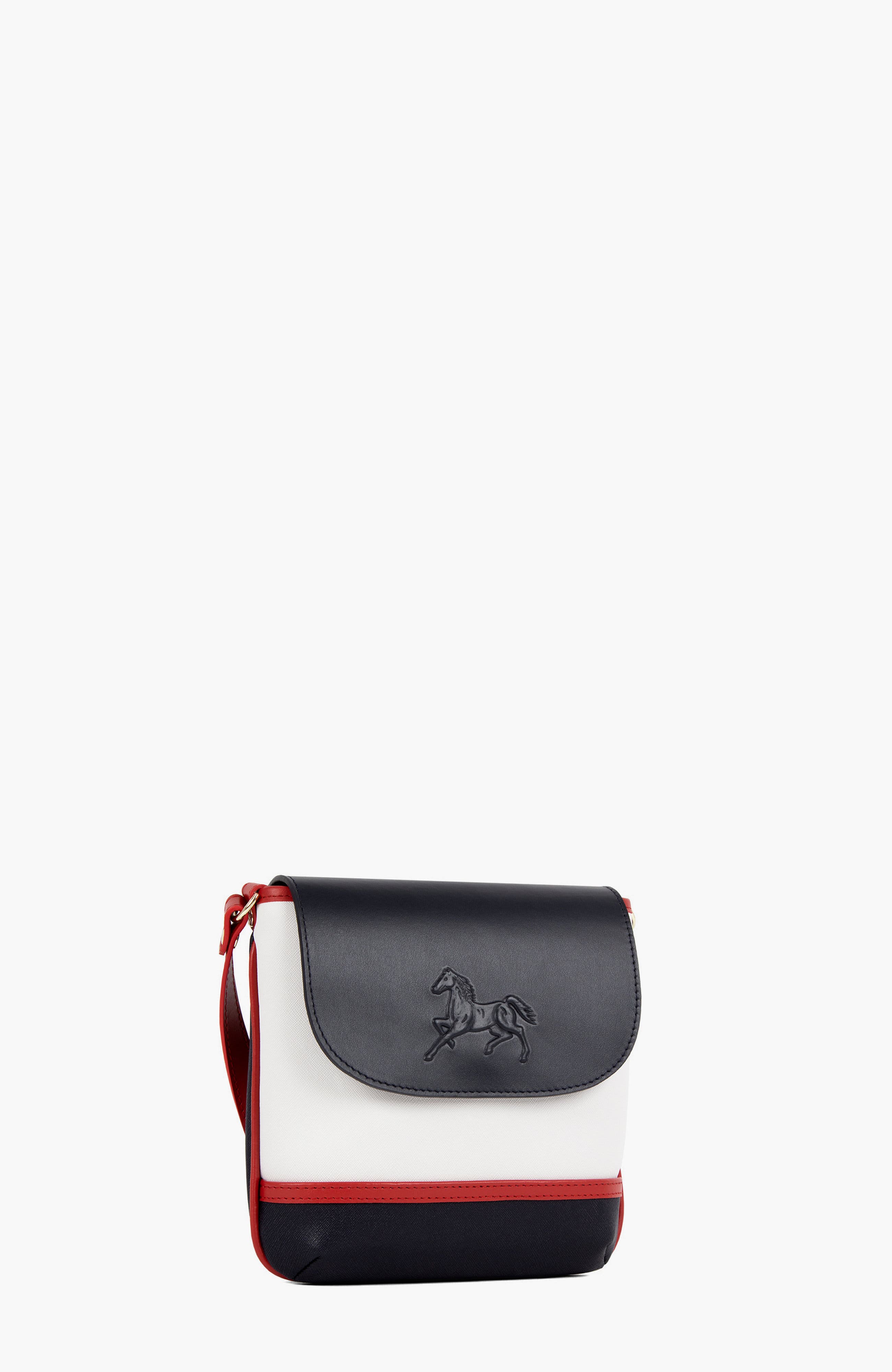 Horse By Cavalinho Crossbody Bag 643, Alternate, color, Navy / White / Red