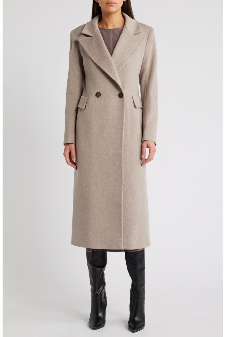 Alix Wool Double Breasted Coat, Main, color, BEACH