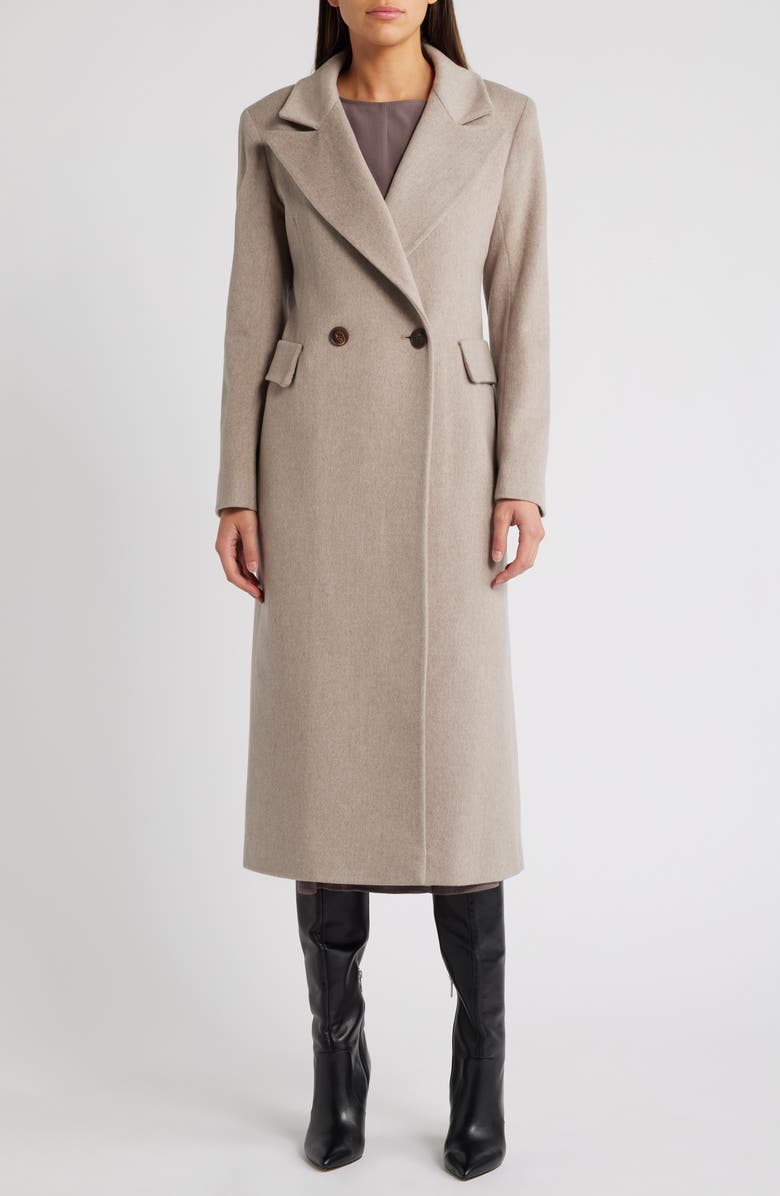 Fleurette Alix Wool Double Breasted Coat, Main, color, 