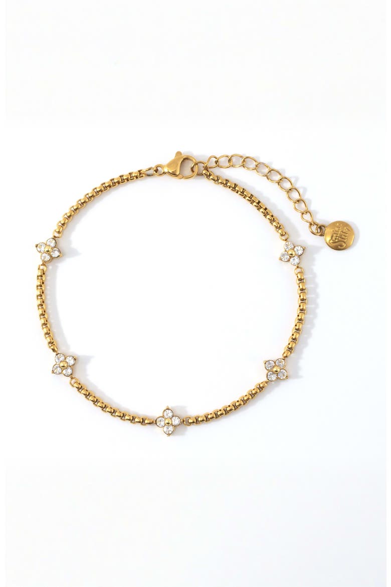 Radiant Clover Bracelet, Main, color, Gold