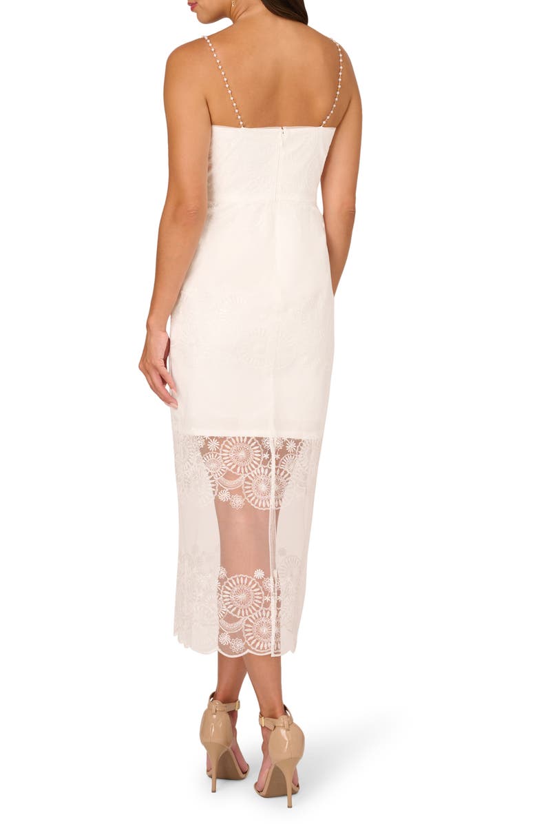 Adrianna Papell Embroidered Sequin Column Dress, Alternate, color, 