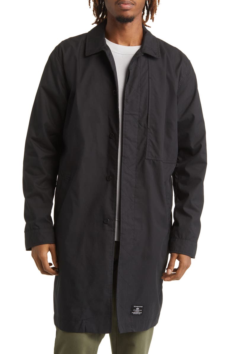 Alpha Industries Cotton Blend Car Coat, Main, color, 