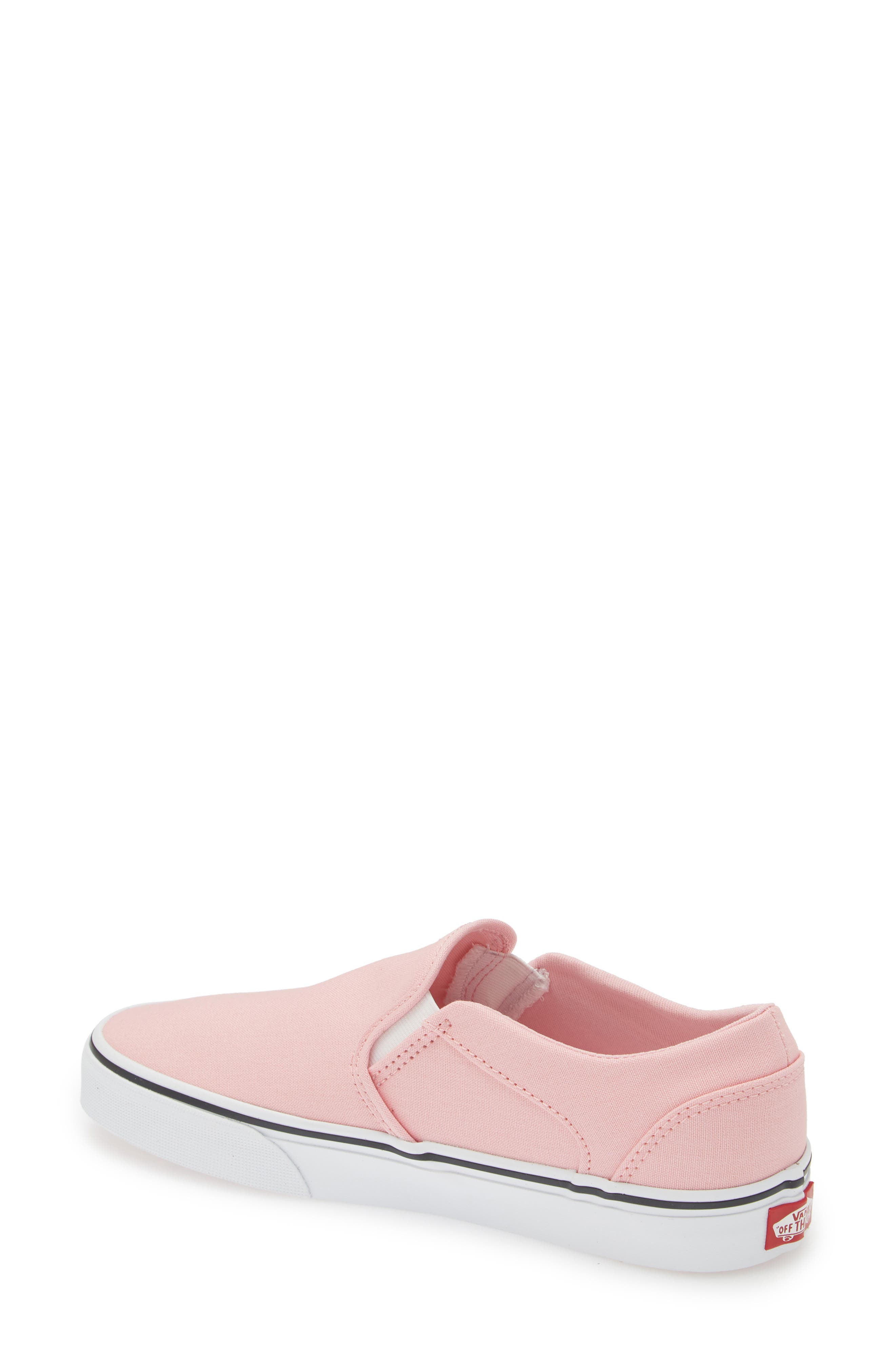 Vans Gender Inclusive Asher Slip-On Sneaker, Alternate, color, Canvas Coral Blush