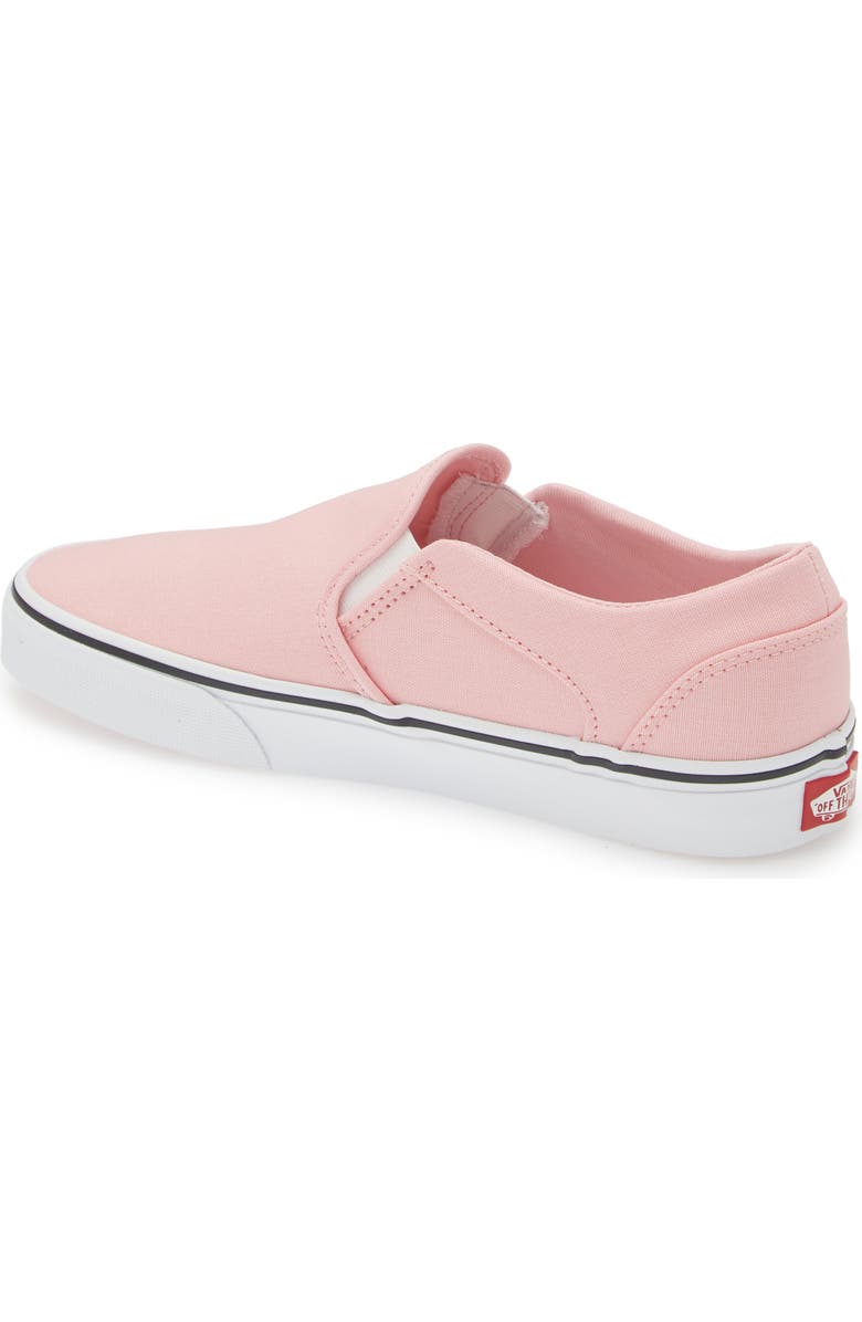 Vans Gender Inclusive Asher Slip-On Sneaker, Alternate, color, Canvas Coral Blush