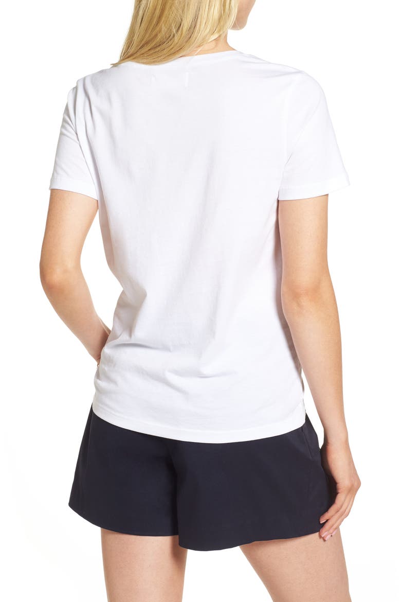 Short Sleeve Cotton Tee, Alternate, color, WHITE MULTI NORDY GIRL
