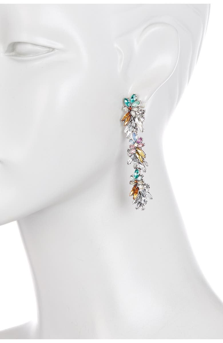 EYE CANDY LOS ANGELES Cascading Color Dangle Earrings, Alternate, color, Multi Color