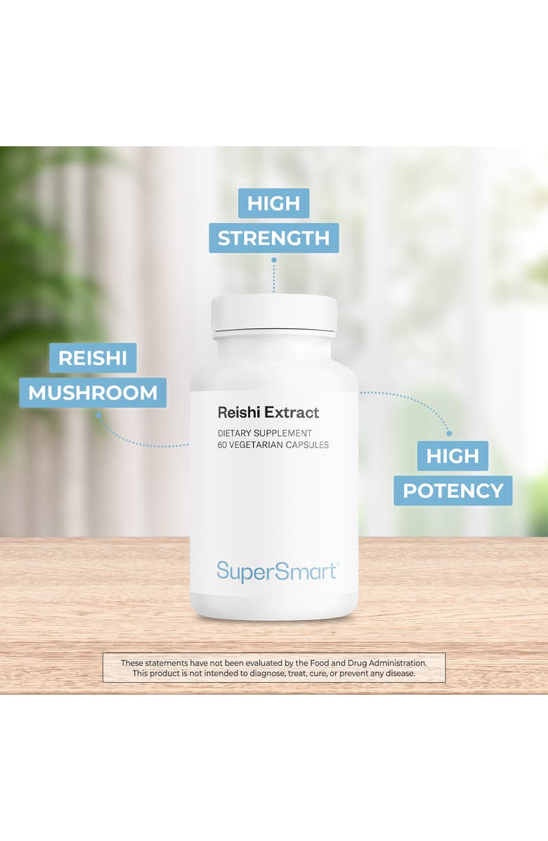 SuperSmart Reishi Extract 1000mg, Alternate, color, NO COLOR