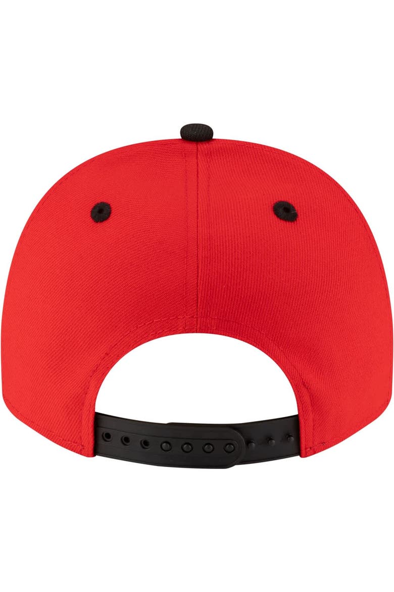 Men's New Era  Red/Black Chicago Bulls 80s Throwback A-Frame 9FIFTY Snapback Hat, Alternate, color, Red