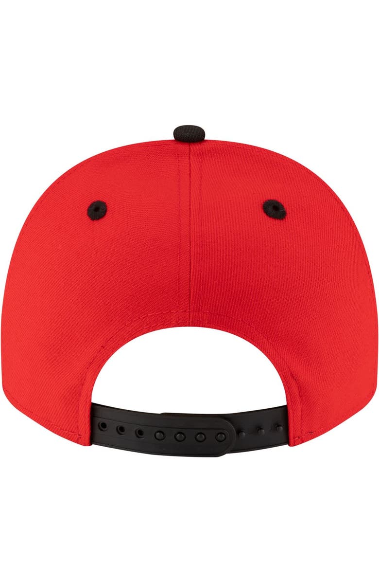 New Era Men's New Era Red/Black Chicago Bulls 80s Throwback A-Frame 9FIFTY Snapback Hat, Alternate, color, Red