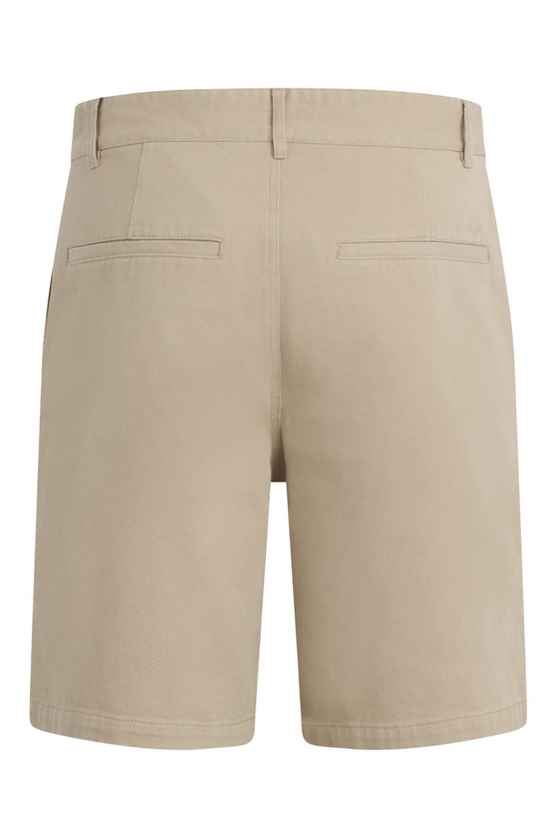 Venice Flat Front Tan Cotton Twill Chino Shorts, Alternate, color, VINTAGE KHAKI
