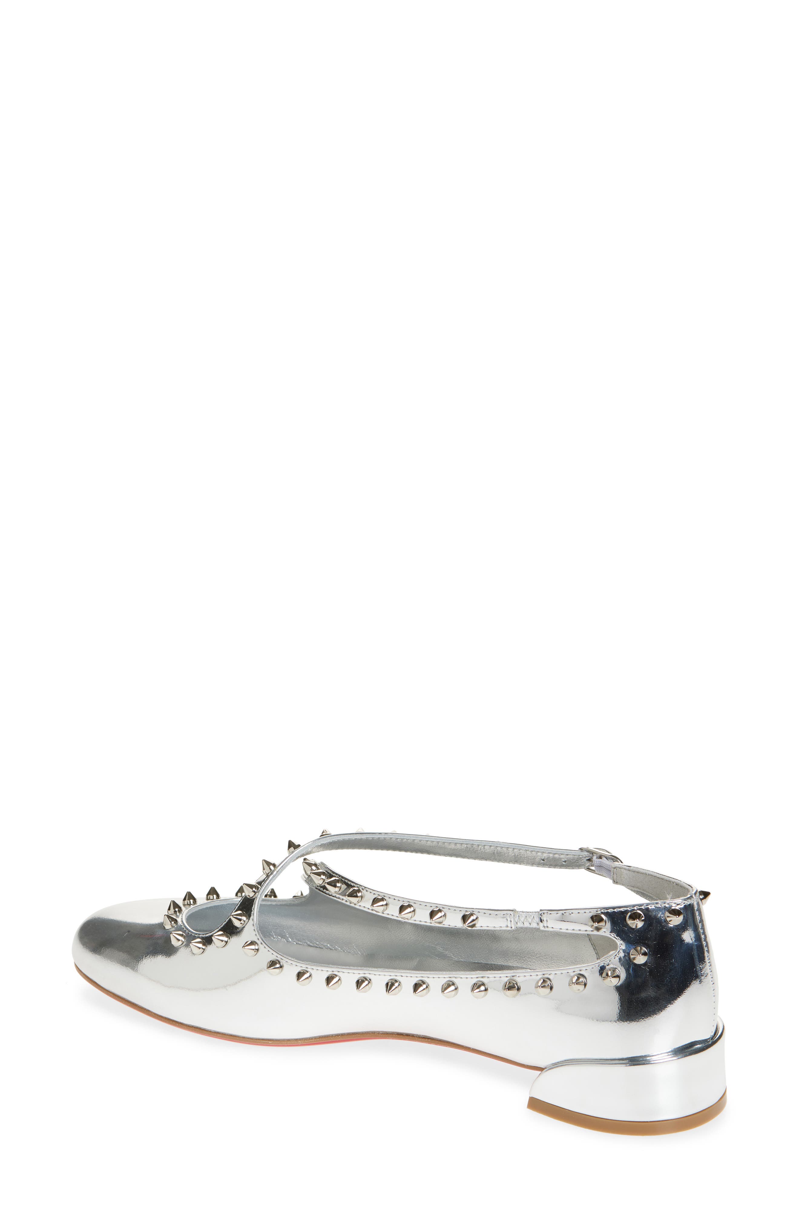 Pilouta Jane Mary Jane Flat, Alternate, color, SILVER/ SILVER