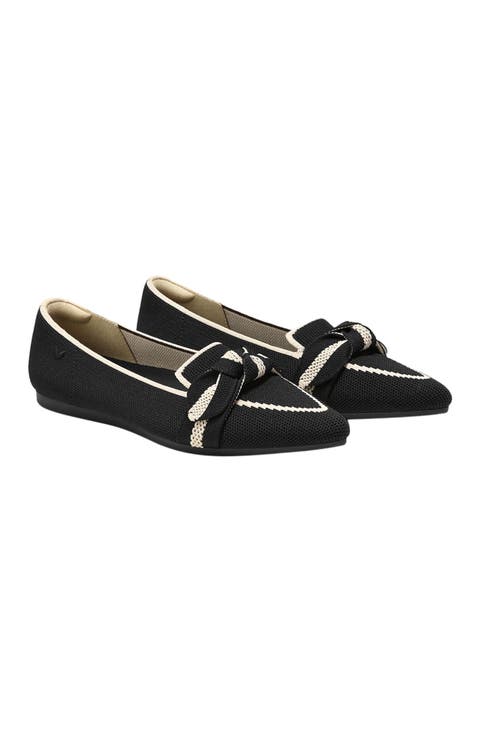 Pointed-Toe Bow Loafers (Michelle 2.0)