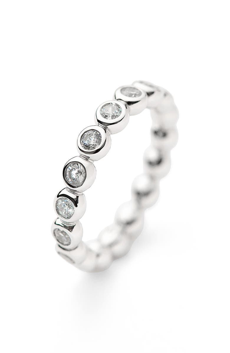 Missoma Tennis Stacking Ring, Alternate, color, Silver