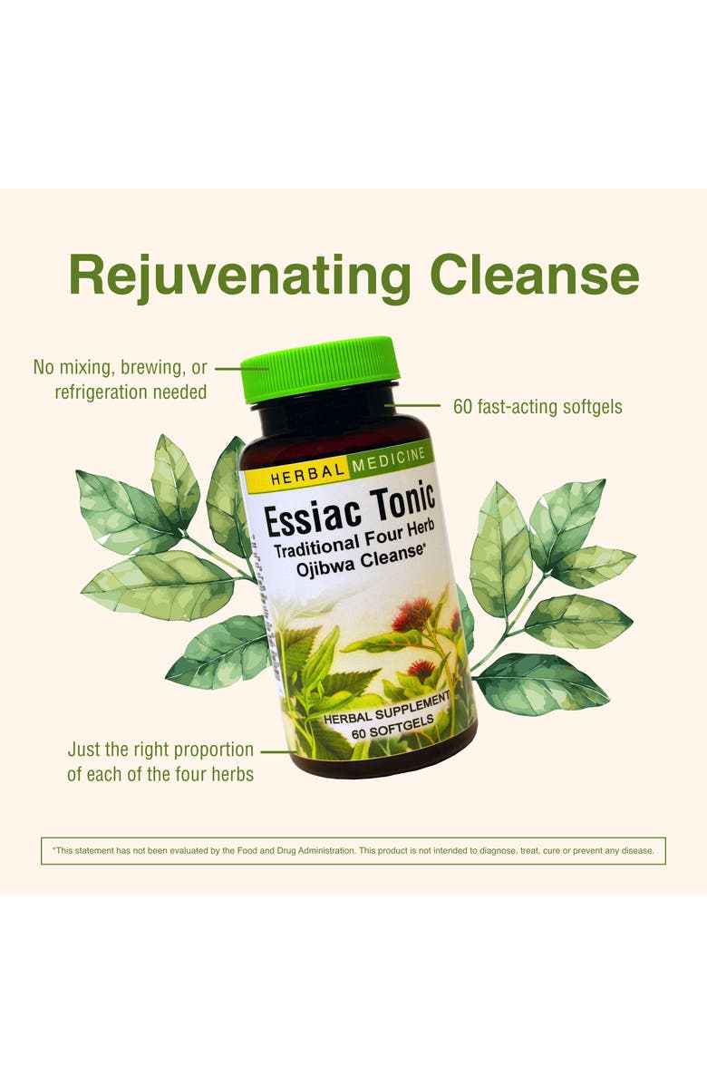 Herbs Etc. Essiac Tonic - 60 Softgels, Alternate, color, NO COLOR