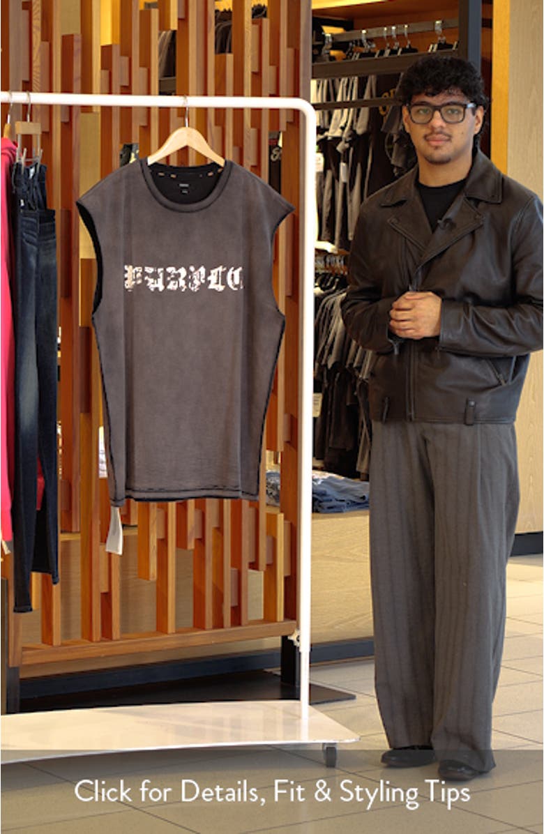 Sleeveless Cotton Graphic T-Shirt, sales video thumbnail