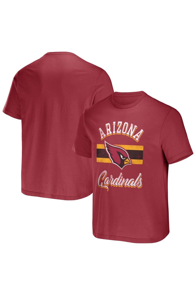 Men's NFL x Darius Rucker Collection by Fanatics Cardinal Arizona Cardinals Stripe T-Shirt, Main, color, Cardinal