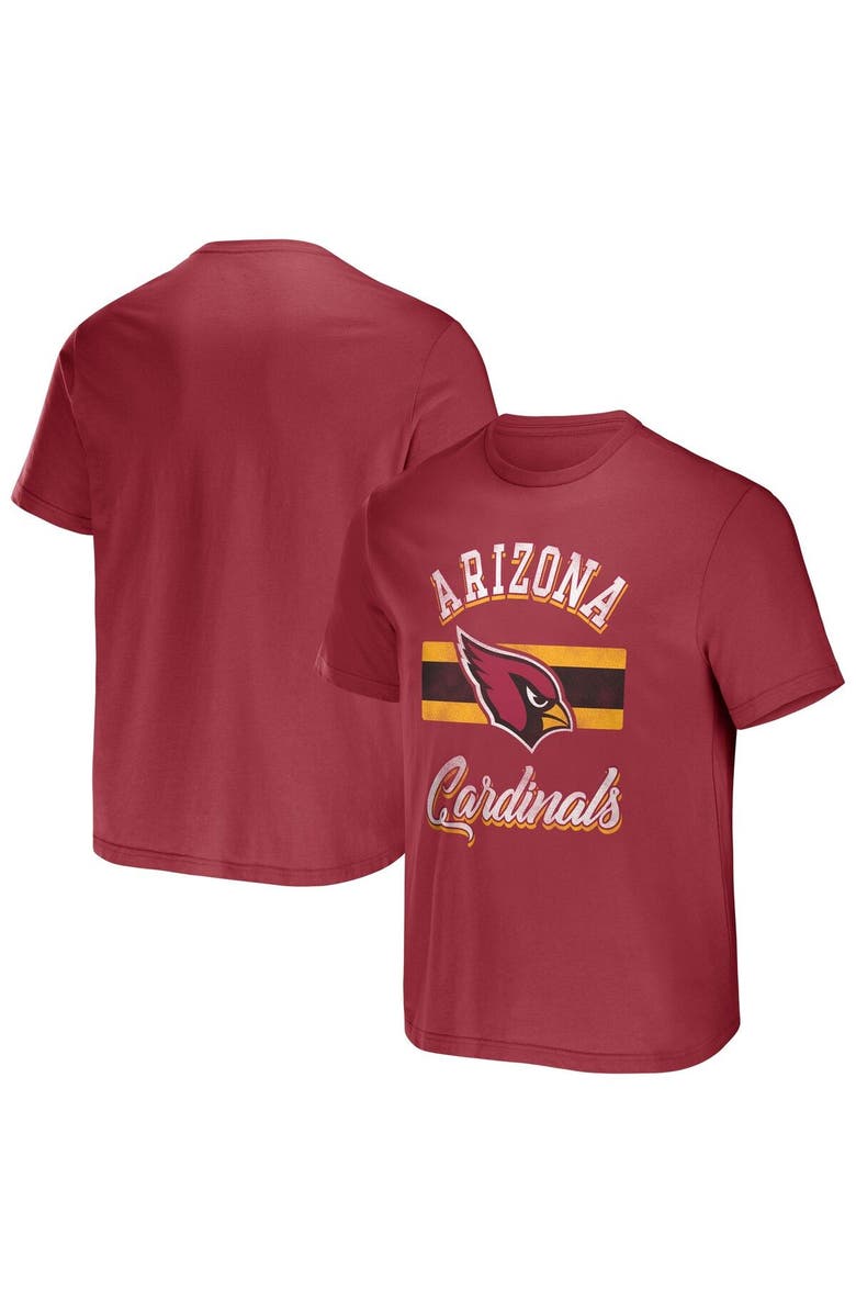 NFL X DARIUS RUCKER Men's NFL x Darius Rucker Collection by Fanatics Cardinal Arizona Cardinals Stripe T-Shirt, Main, color, Cardinal