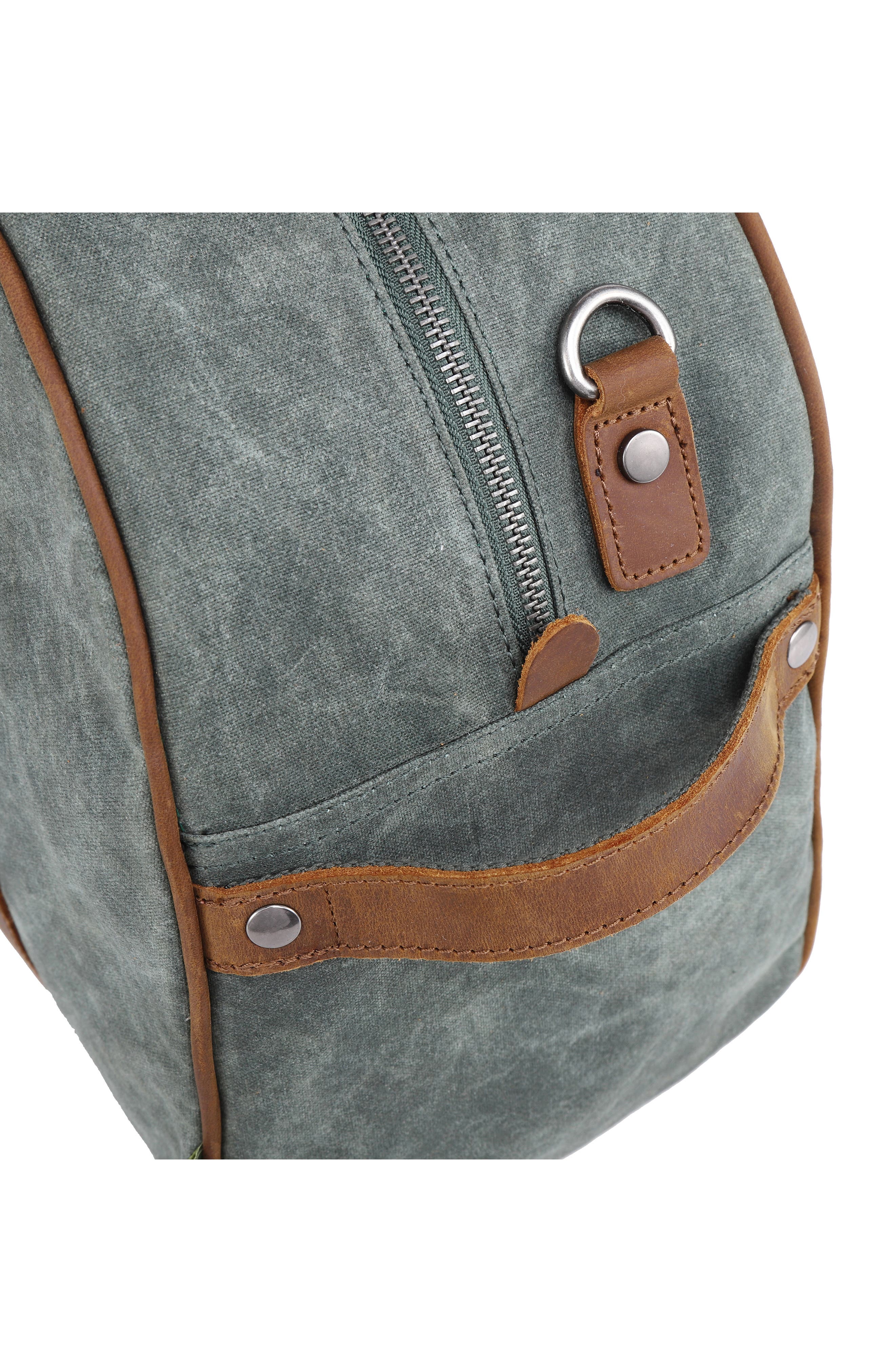 THE SAME DIRECTION Stone Creek Waxed Canvas Weekend Bag, Alternate, color, 