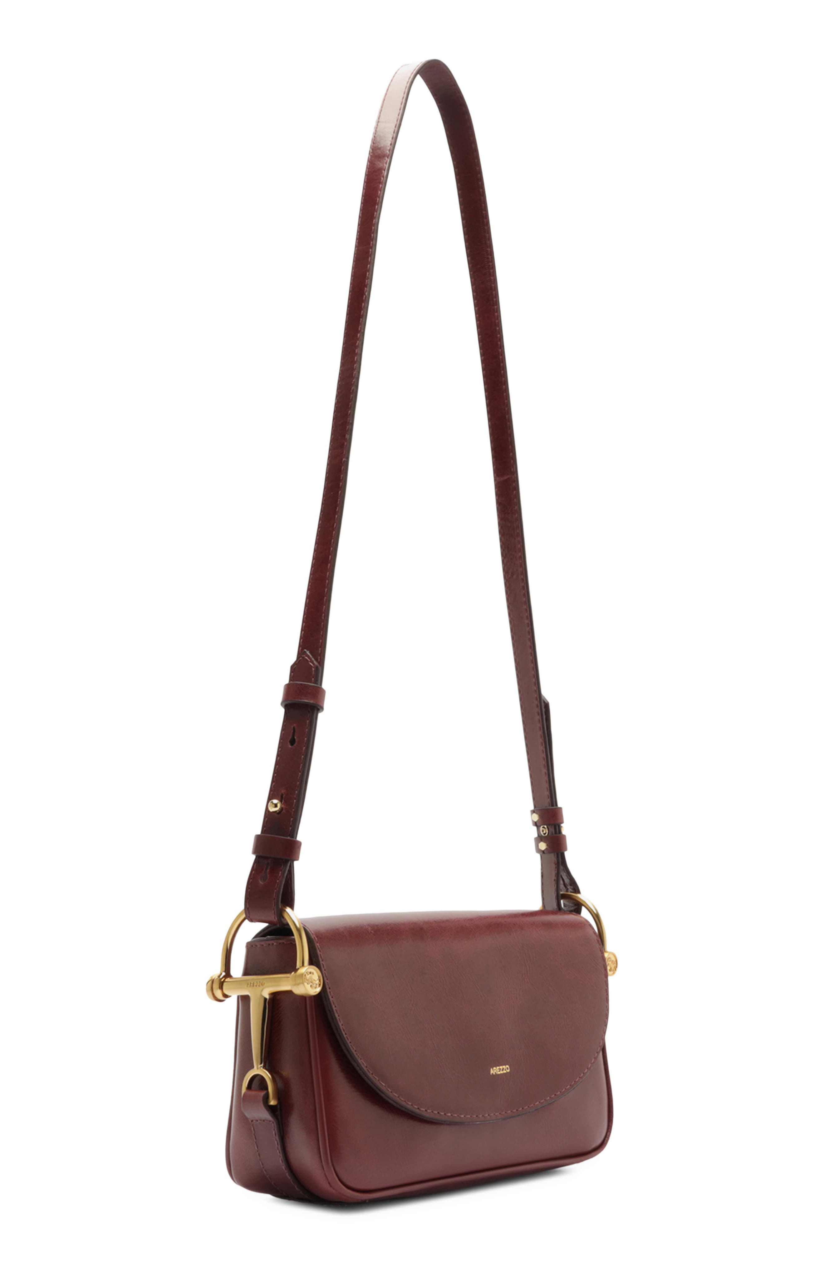 Cora Small Leather Crossbody Bag, Alternate, color, FRESH RUBY