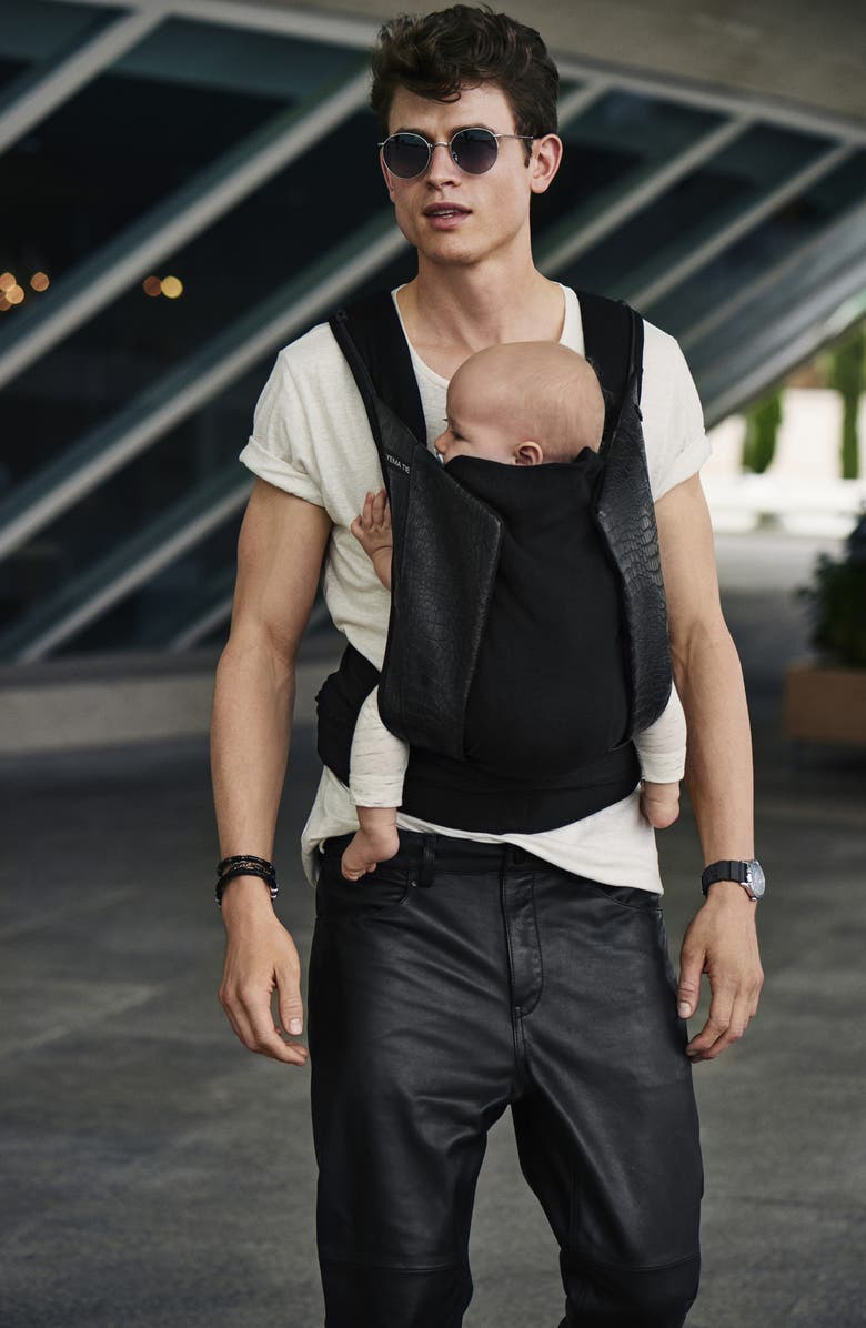 CYBEX Yema Stardust Faux Leather Trim Baby Carrier, Alternate, color, Black