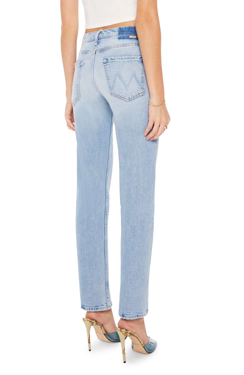 MOTHER The Smarty Pants Skimp High Waist Straight Leg Jeans, Alternate, color, Dont Be A Square