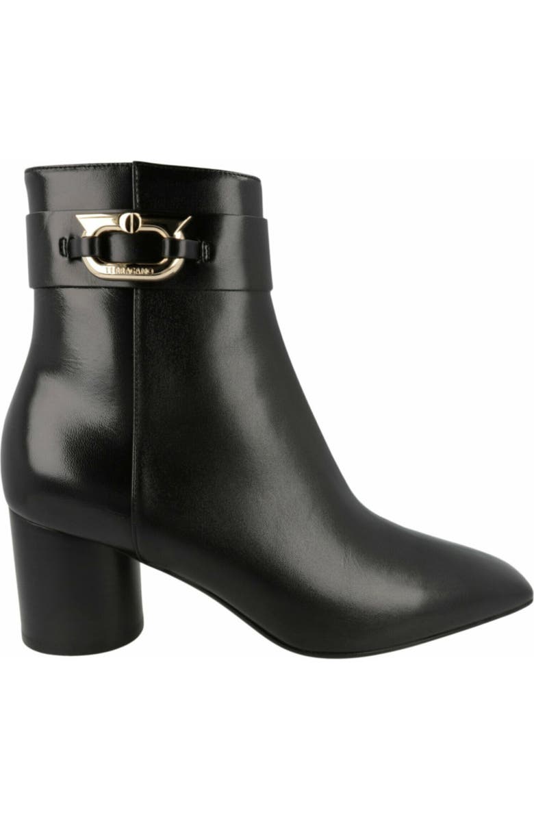 FERRAGAMO Placida Leather Bootie, Alternate, color, Black