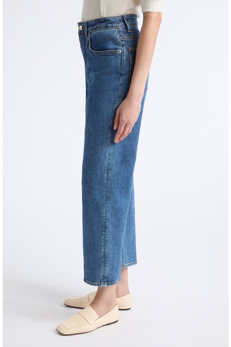 Hover High Waist Straight Leg Jeans, Alternate, color, HORIZON WASH