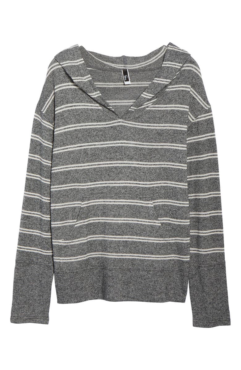 Felina Jenny Slub Knit Lounge Hoodie, Alternate, color, 