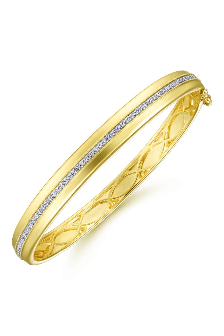 14K Gold Diamond Bangle, Alternate, color, 14K YELLOW GOLD