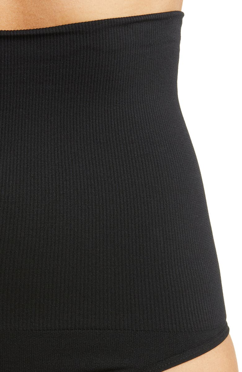 Shapermint Essentials High Waist Shaper Thong, Alternate, color, Black