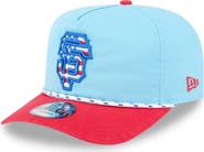 New Era Men's New Era Light Blue/Red San Francisco Giants 2025 Fourth of July Golfer Snapback Hat