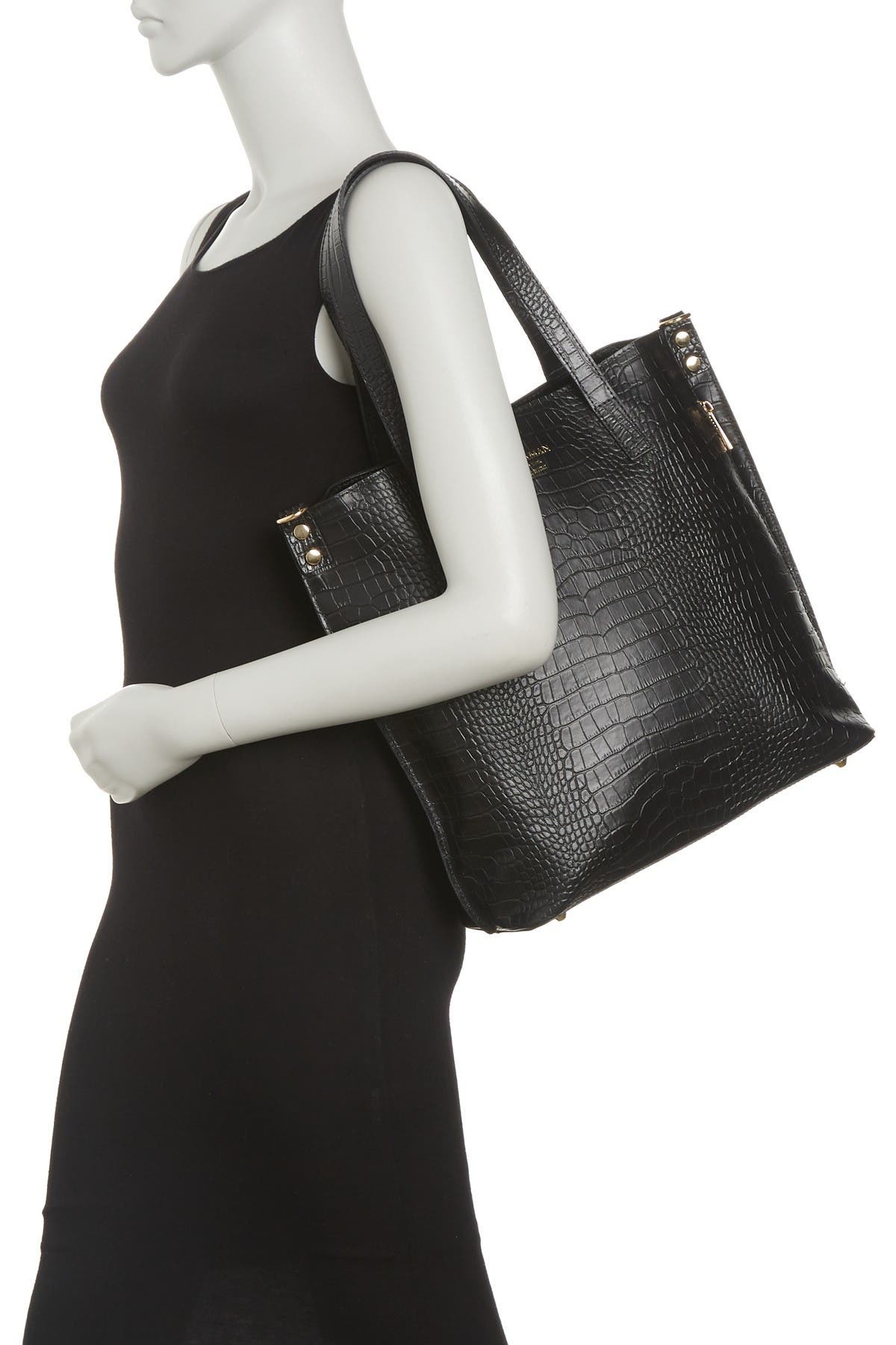 Persaman New York Adeline Embossed Leather Shoulder Bag, Alternate, color, 