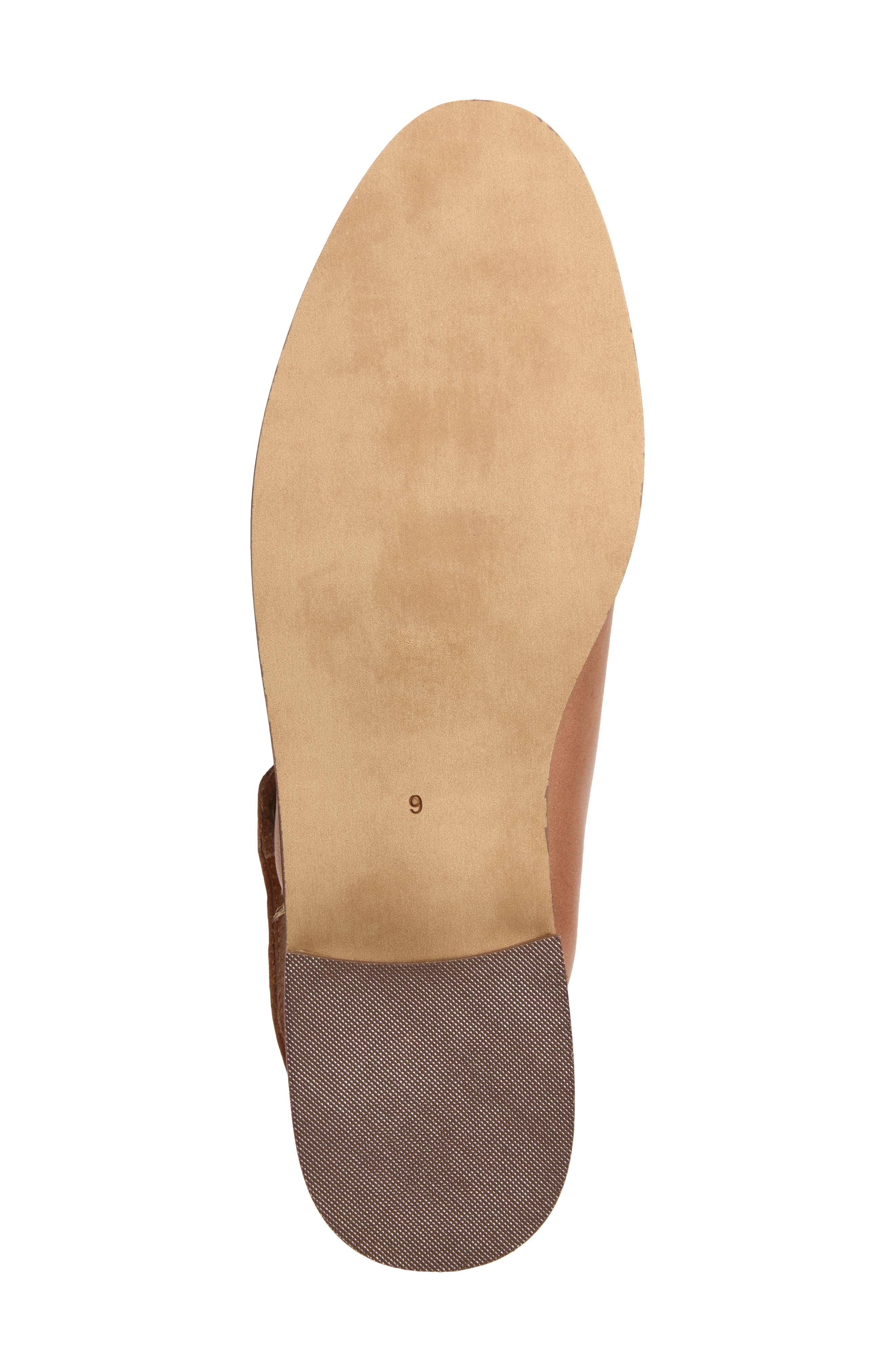 Kaan Leather Slingback Flat, Alternate, color, SADDLE LEATHER