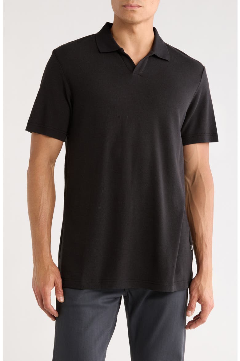 Almer 3562 Organic Cotton Blend Polo, Main, color, BLACK