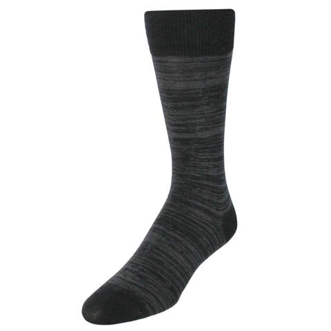 Marius Marled Patterned Mid-Calf Pima Cotton Socks (1 Pair)