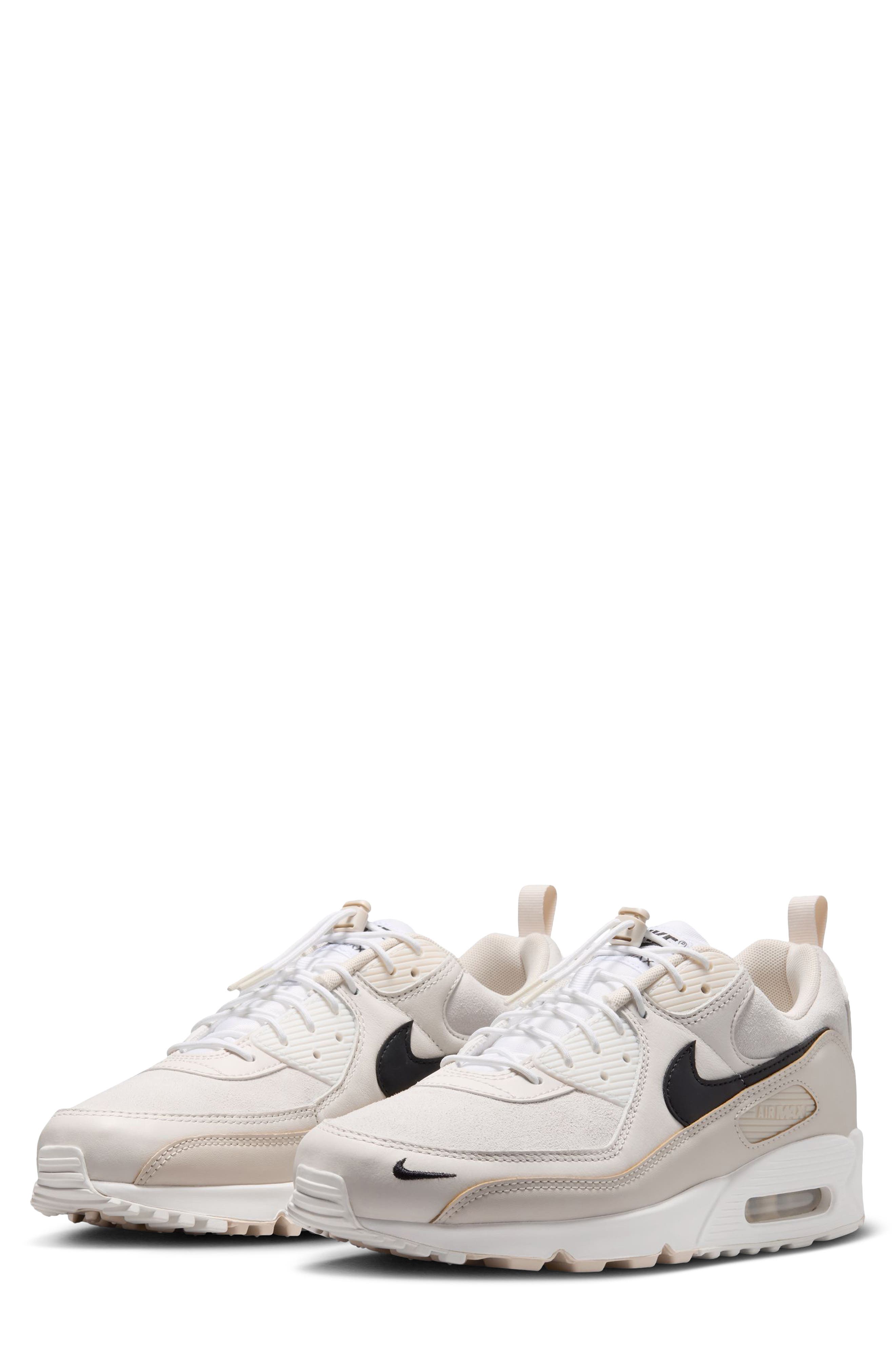 Air Max 90 Sneaker, Main, color, WHITE/ OREWOOD BROWN