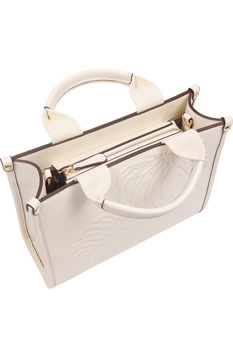 Tommy Bahama Darcy Leaf Medium Tote Bag, Alternate, color, Ivory