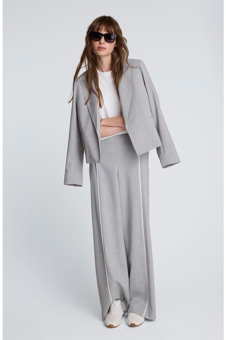 Peak Lapel Jacket, Alternate, color, LIGHT HEATHER GREY