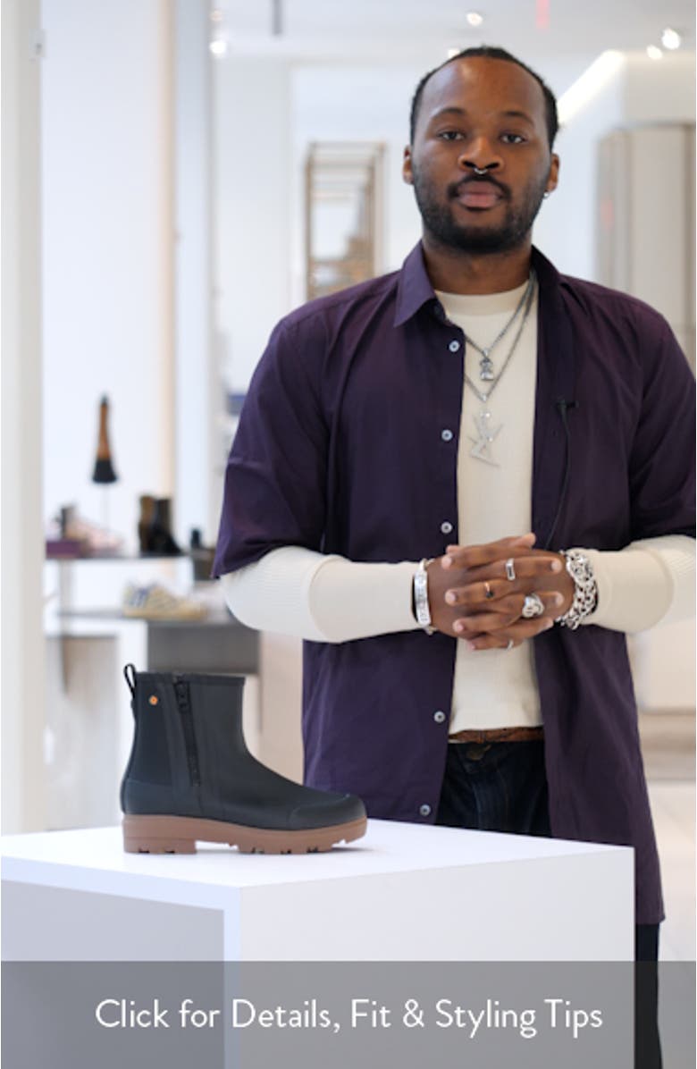 Holly Zip Waterproof Rain Boot, sales video thumbnail