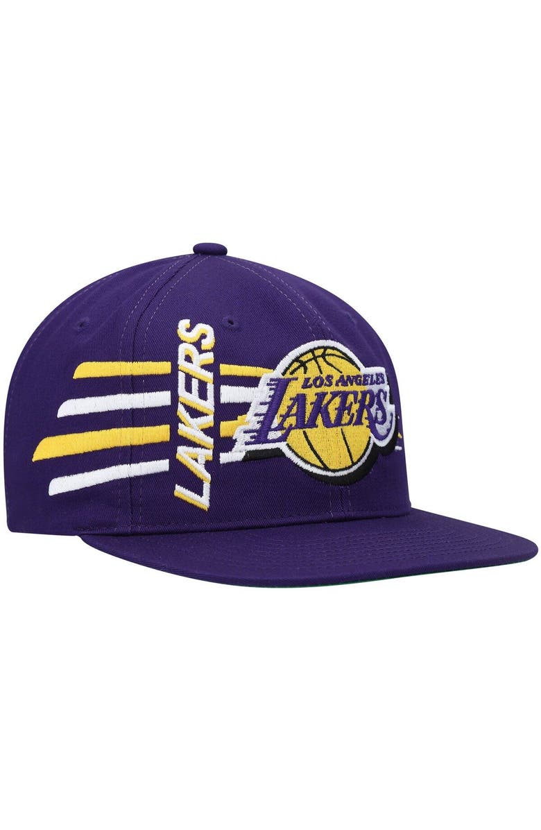 Mitchell & Ness Men's Mitchell & Ness Purple Los Angeles Lakers Retro Bolt Deadstock Snapback Hat, Main, color, Purple