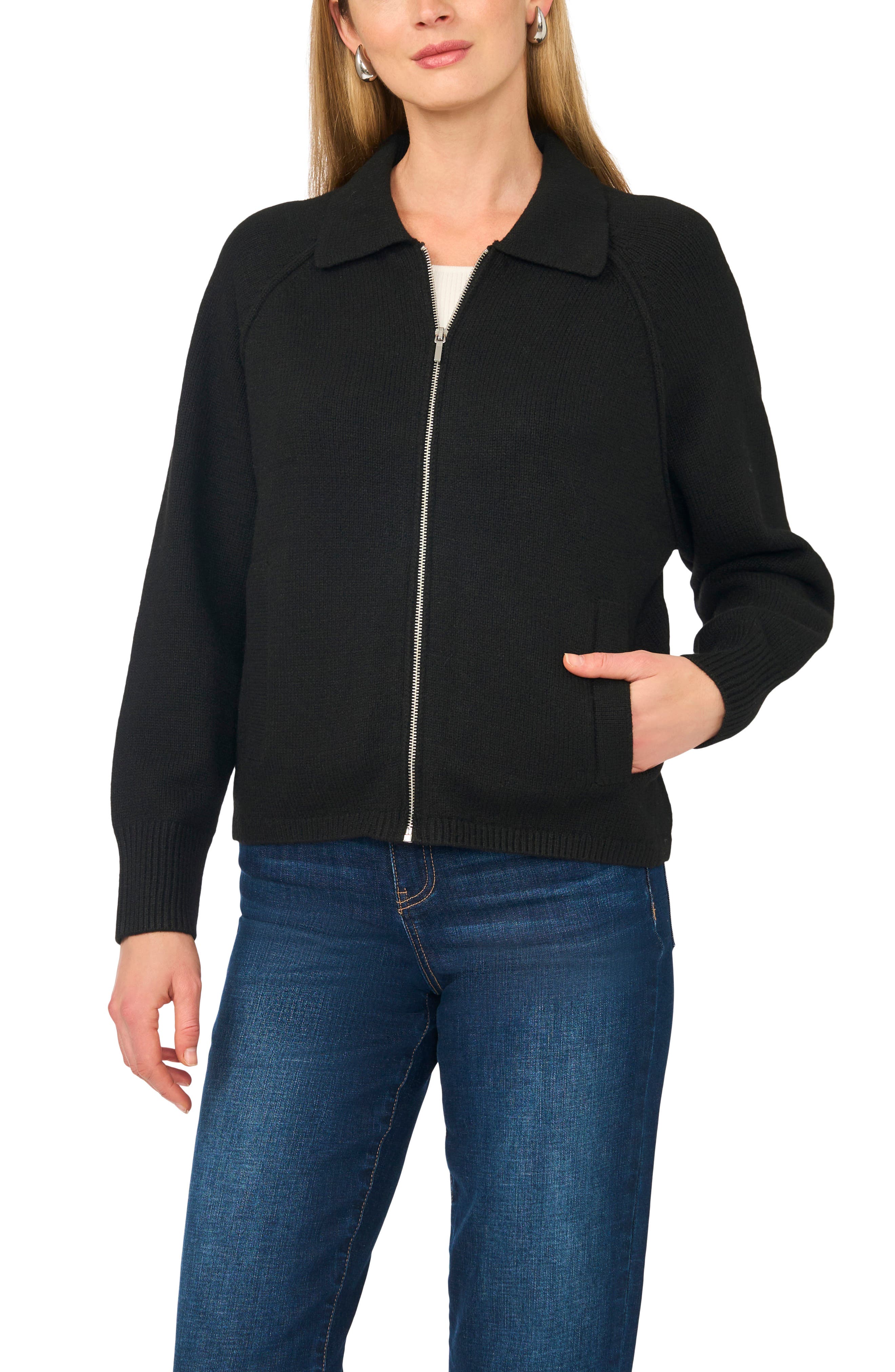 Collared Zip Sweater
