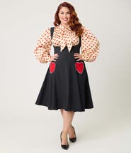 Unique Vintage Plus Size Amma Swing Skirt
