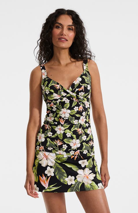 Wrap Underwire Tankini Top Swimsuit