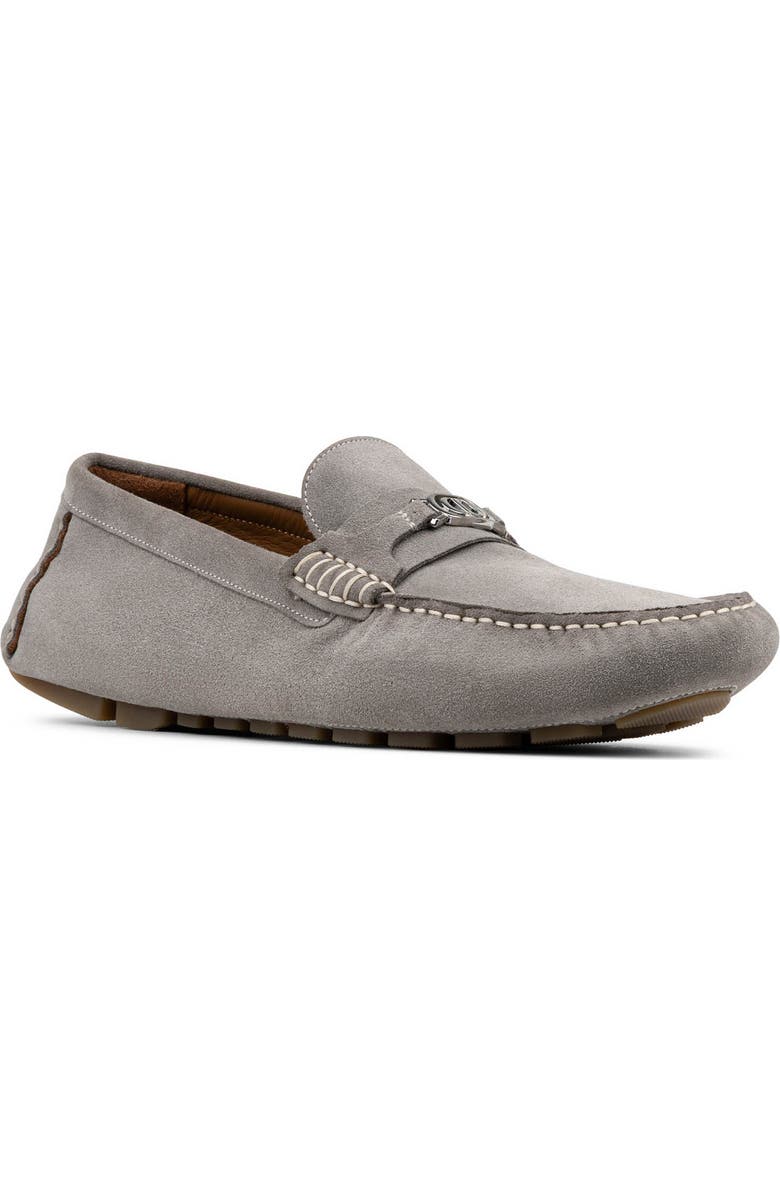 Donald Pliner Bit Driving Loafer, Main, color, Cloud Grey