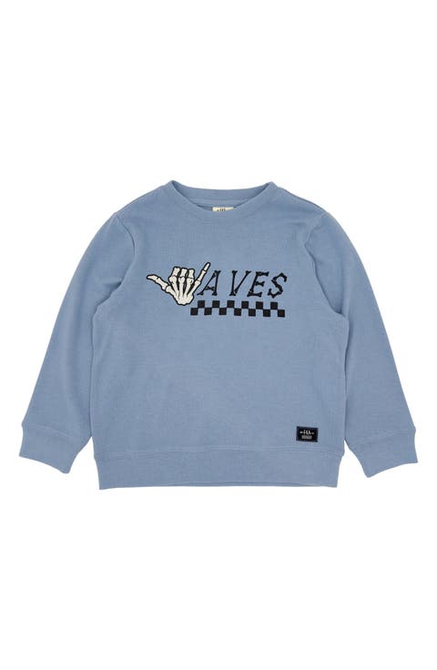 Kids' Waves Hacci Knit Pullover (Toddler & Little Kid)