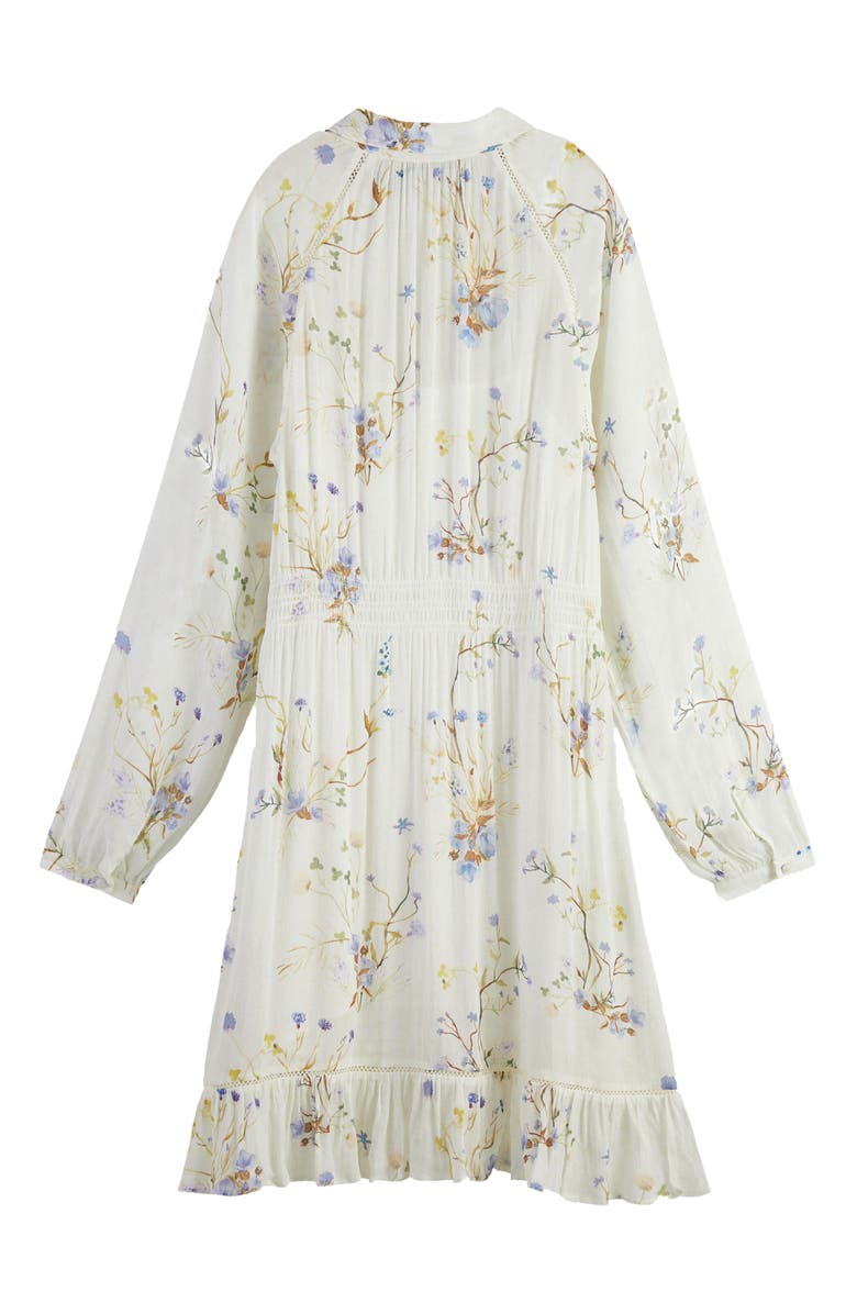 Scotch & Soda Floral Semisheer Dress, Alternate, color,