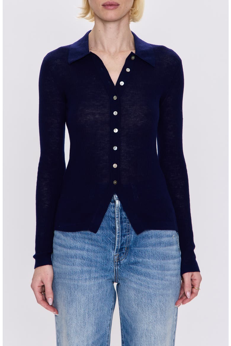 Korey Merino Wool Cardigan, Main, color, NAVY